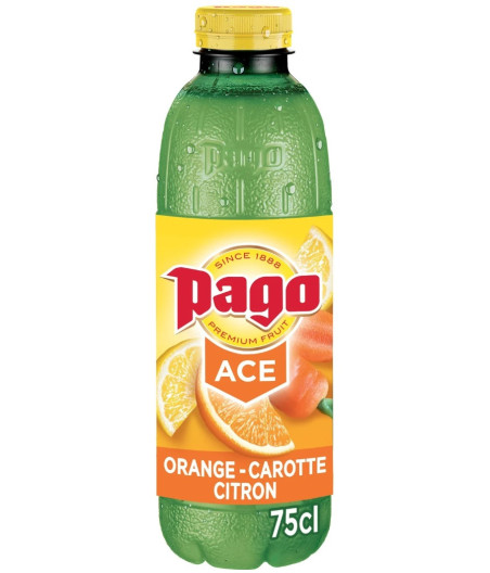JUS PAGO ACE ORANGE CAROTTE  CITRON 0.75CL
