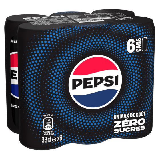 PEPSI ZERO SLEEK CAN 330MLX6 6X33CL