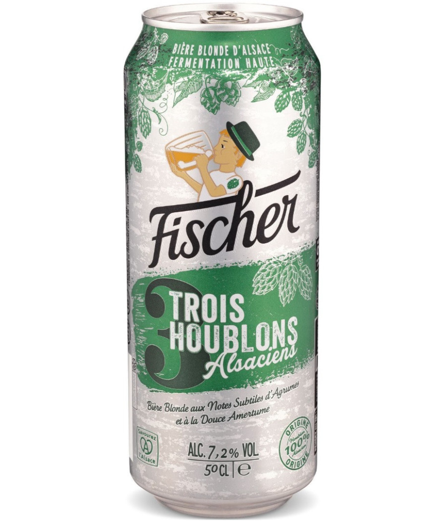 BOISSON FISCHER TROIS HOUBLONS ALSACIENS 50 CL