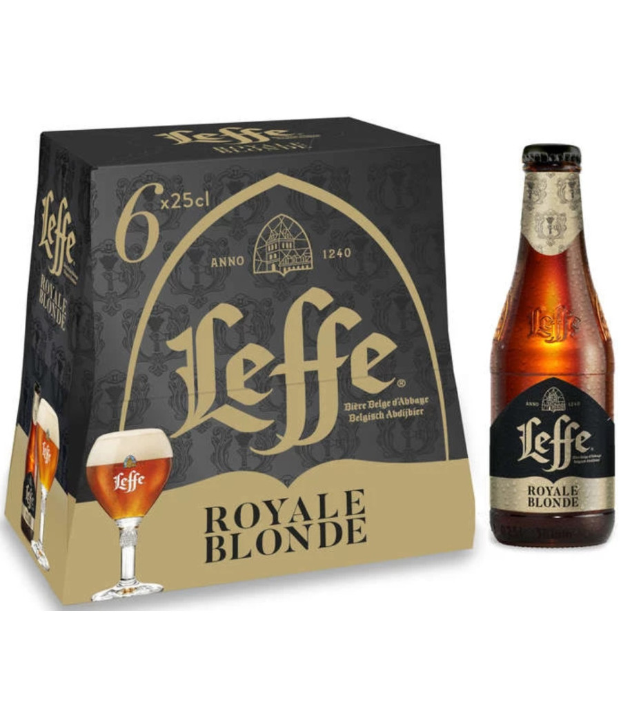 BIERE LEFFE ROYALE BLONDE 6×25CL
