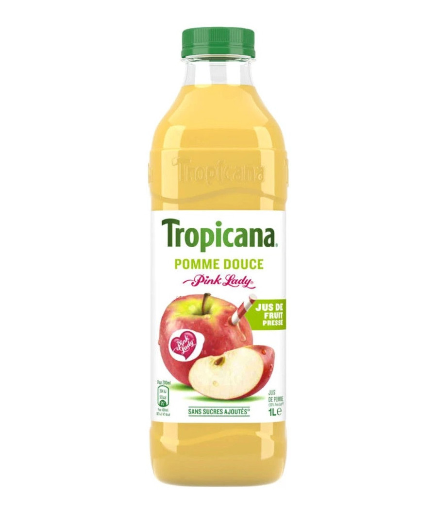 JUS TROPICANA POMMES PRESSEES PINK LADY 1L
