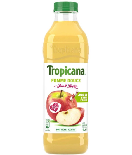 JUS TROPICANA POMMES PRESSEES PINK LADY 1L