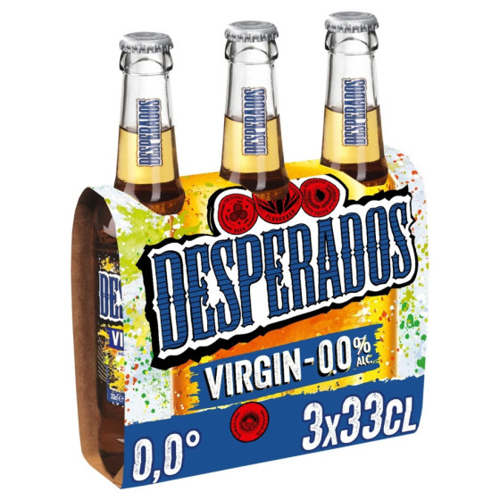 BIERE VIRGIN SANS ALCOOL DESPERADOS 3X33CL