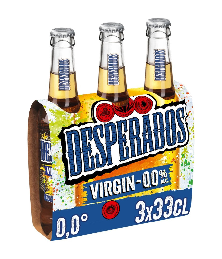BIERE VIRGIN SANS ALCOOL DESPERADOS 3X33CL