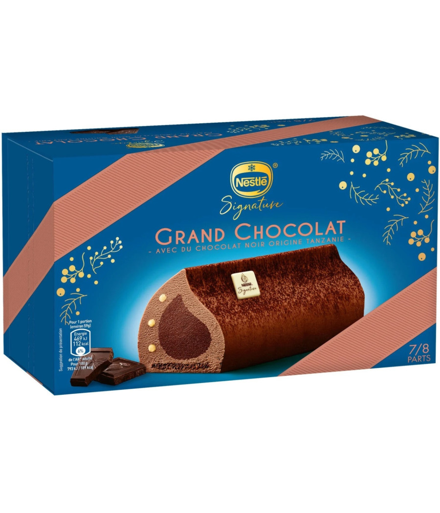 BUCHE GLACEE PREMIUM GRAND CHOCOLAT NESTLE 500G