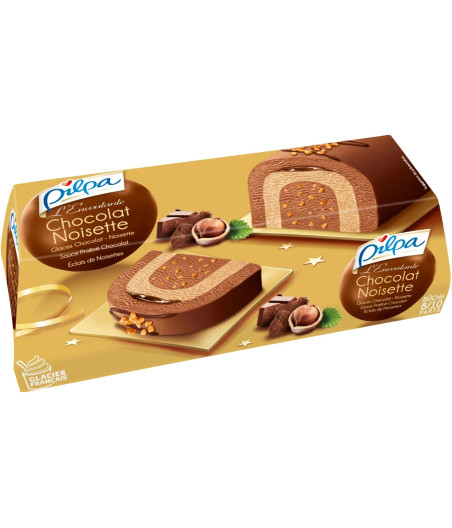 BUCHE GLACEE CHOCOLAT NOISETTE PILPA 536G