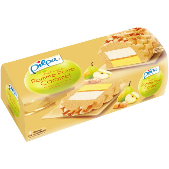 BUCHE GLACEE POMME,POIRE ET CARAMEL PILPA 536G
