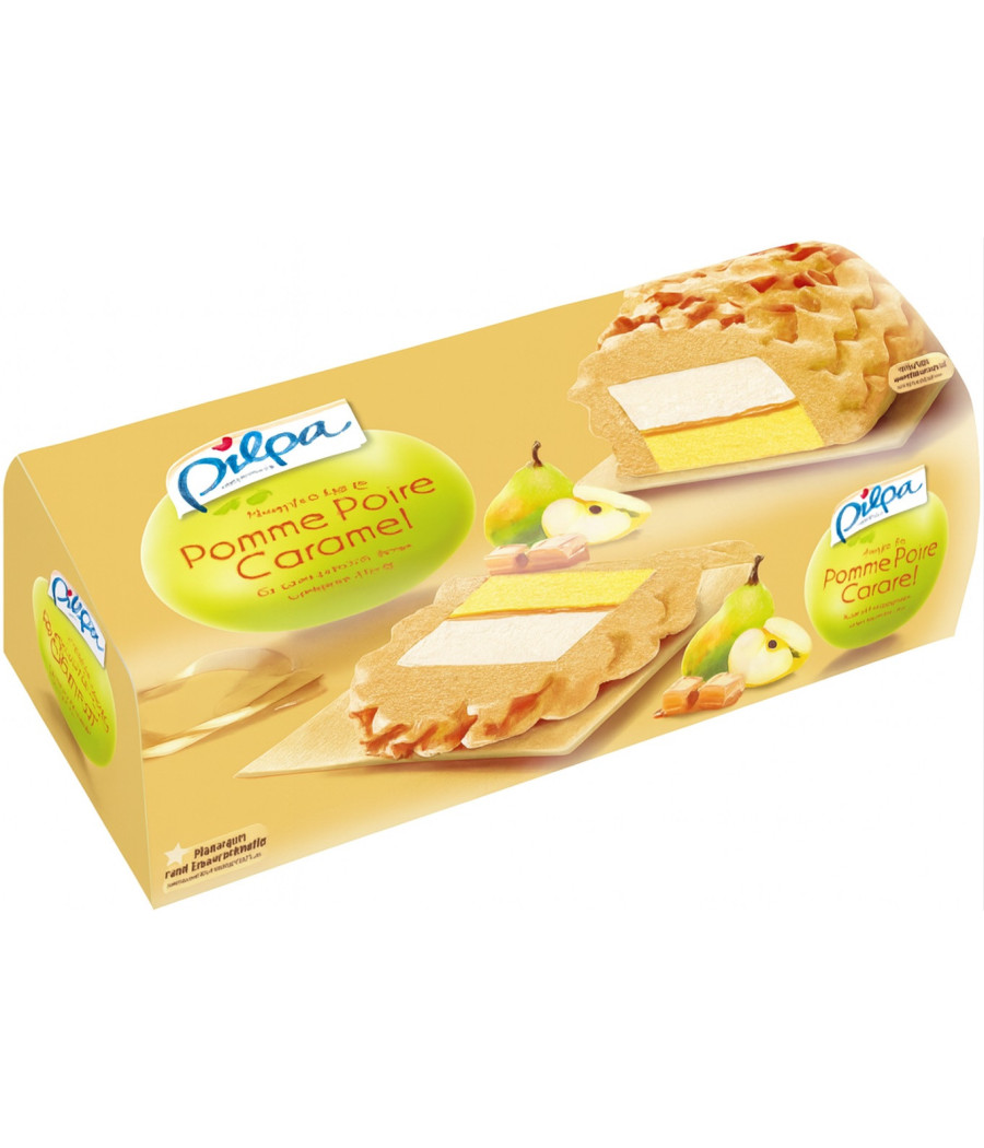 BUCHE GLACEE POMME POIRE CARAMEL PILPA 536G