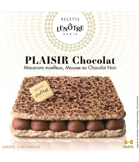 DESSERT GLACEE CHOCOLAT NOIR MACARON LENOTRE 405G