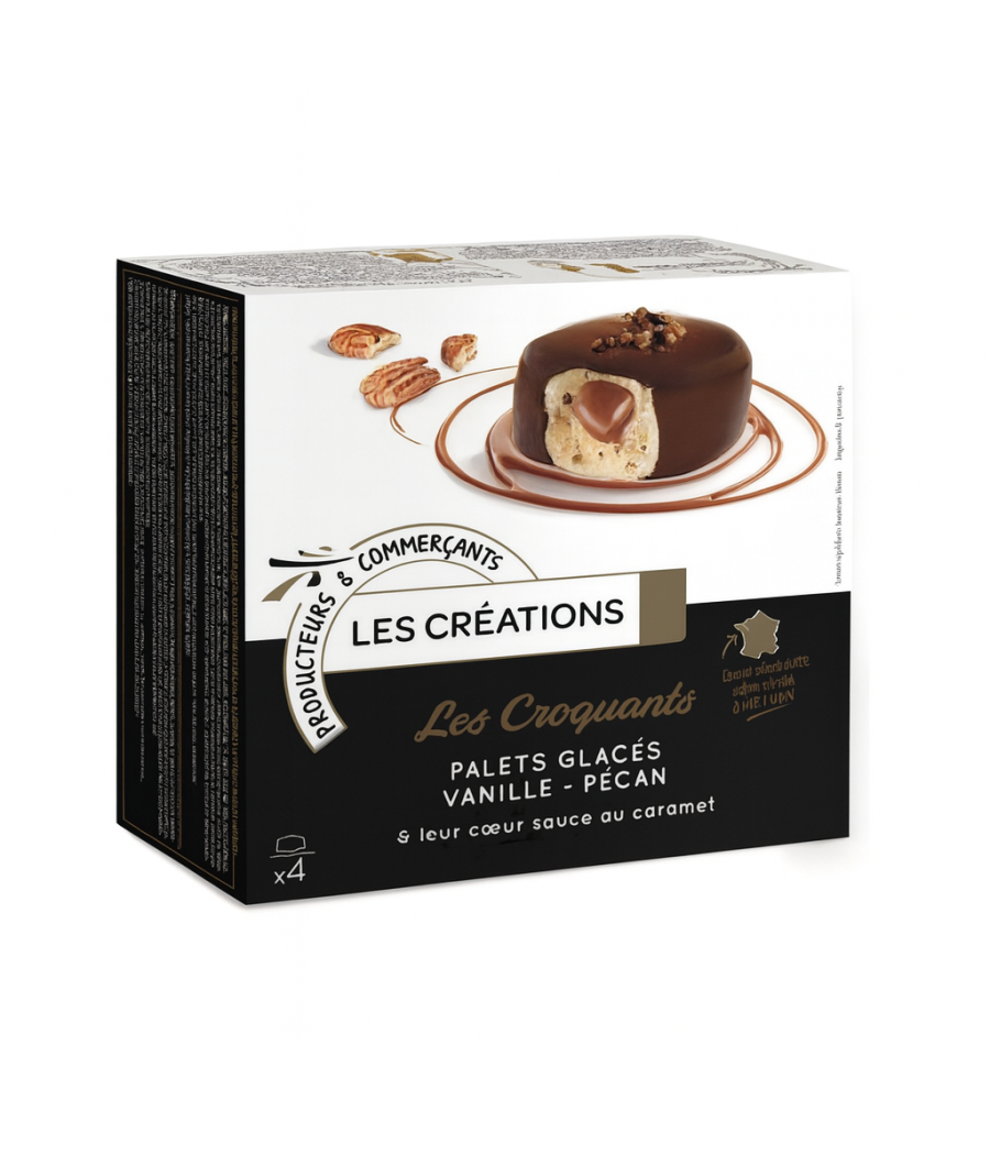 PALETS GLACES VANILLE SAUCE CARAMEL