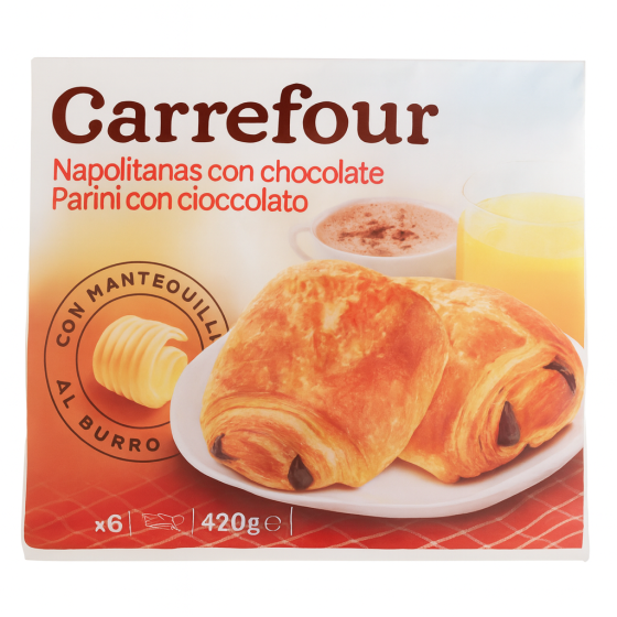 PAINS AU CHOCOLAT SURGELES CARREFOUR 450G