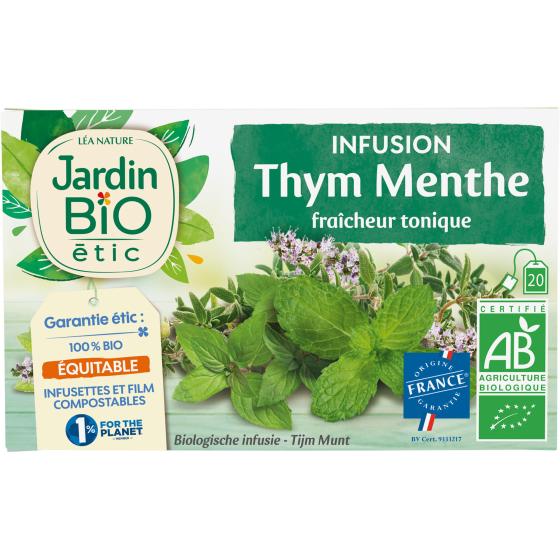 THE JARDIN BIO INFUSION THYM MENTHE FRAICHEUR TONIQUE 30G