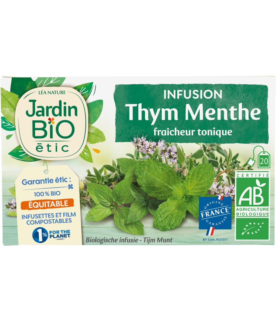 THE JARDIN BIO INFUSION THYM MENTHE FRAICHEUR TONIQUE 30G