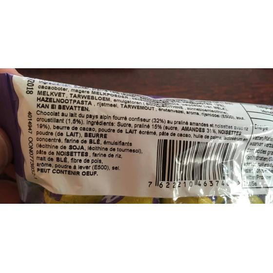 MILKA LAIT PRALINE CROQUANT 250G