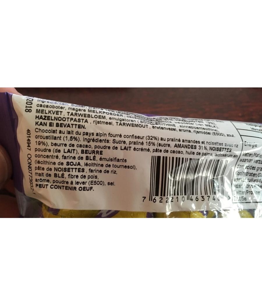 MILKA LAIT PRALINE CROQUANT 250G