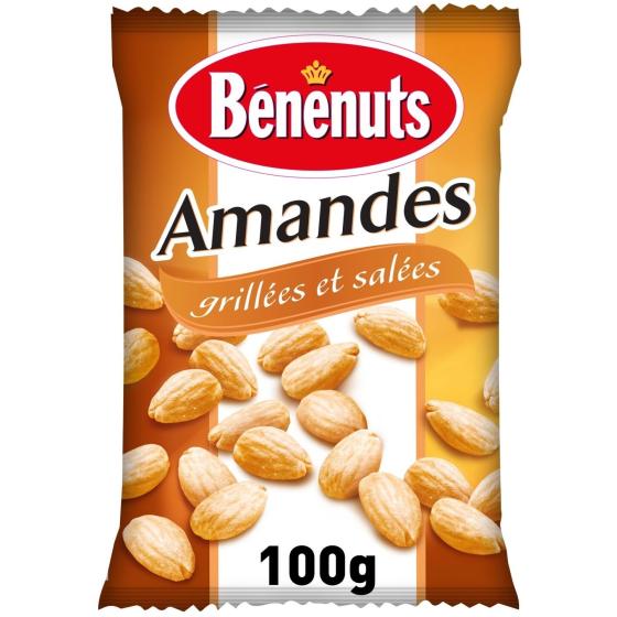 AMANDES GRILLEES ET SALEES BENENUTS 100G