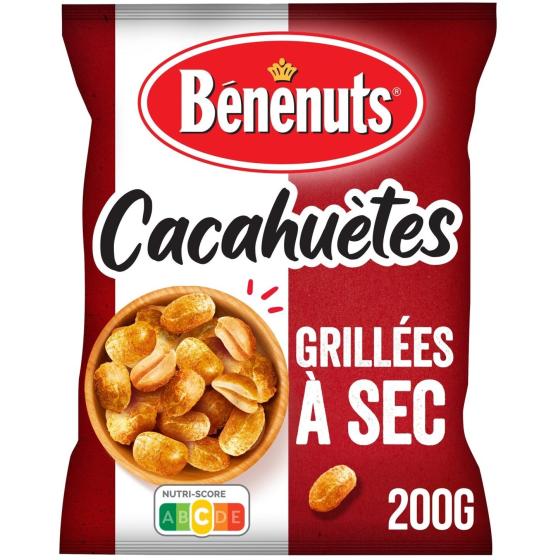 CACAHUETES GRILLEES A SEC BENENUTS 200G