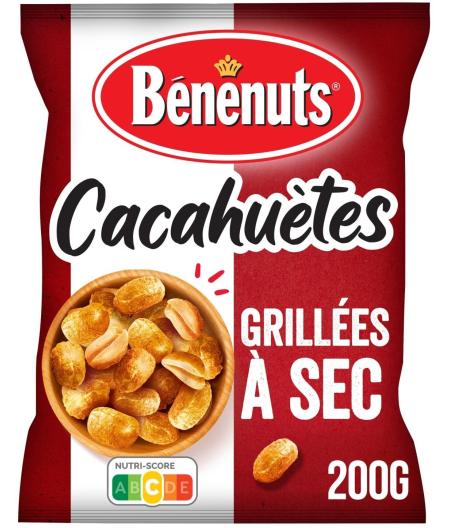 CACAHUETES GRILLEES A SEC BENENUTS 200G