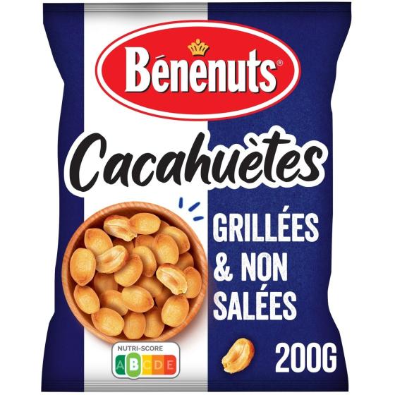 CACAHUETES GRILLEES ET NON SALEES BENENUTS 200G