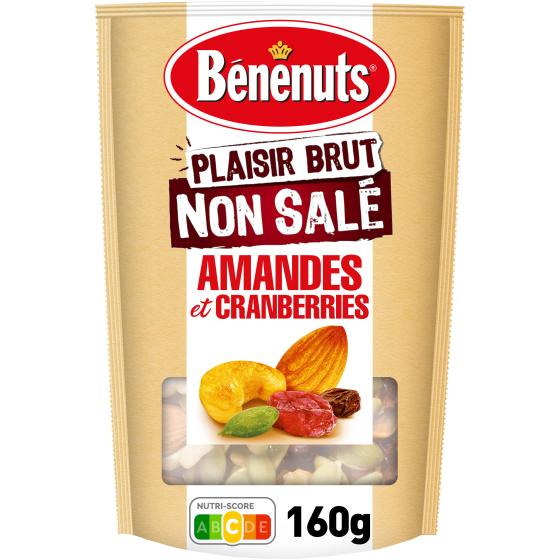 PLAISIR BRUT AMANDES ET CRANBERRIES BENENUTS 160G