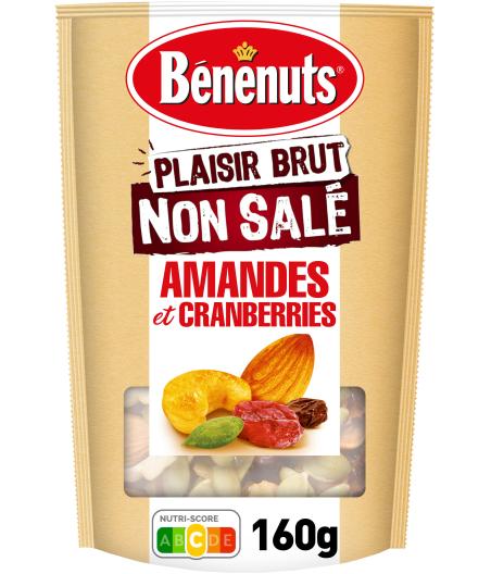 PLAISIR BRUT AMANDES ET CRANBERRIES BENENUTS 160G