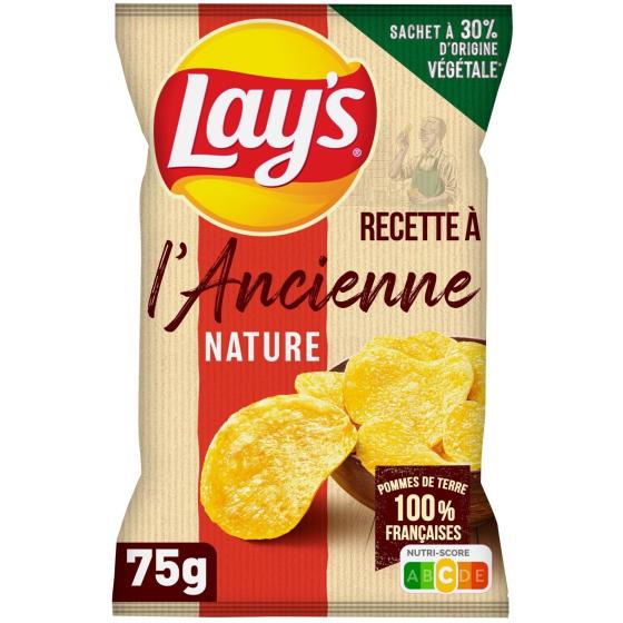 CHIPS RECETTE A L'ANCIENNE NATURE LAY'S 75G