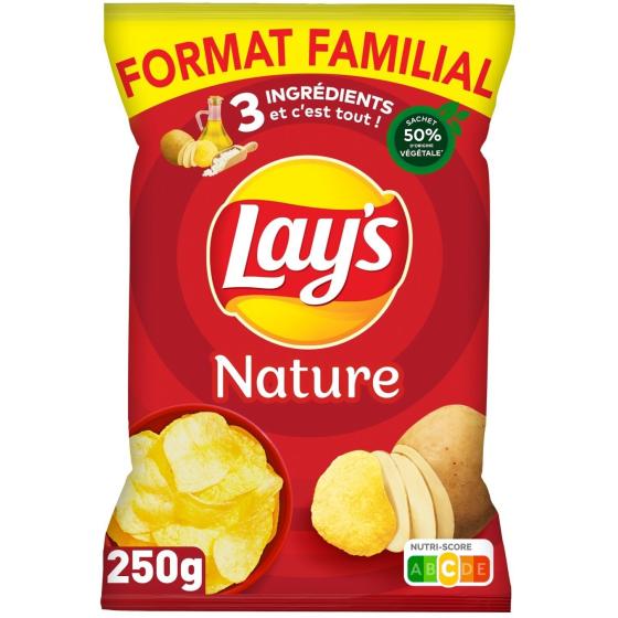 CHIPS NATURE FORMAT FAMILIAL LAY'S 250G