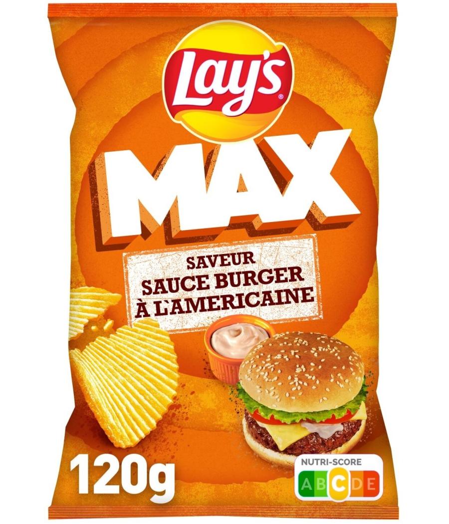 CHIPS MAX SAVEUR SAUCE BURGER A L'AMERICAINE LAY'S 120G
