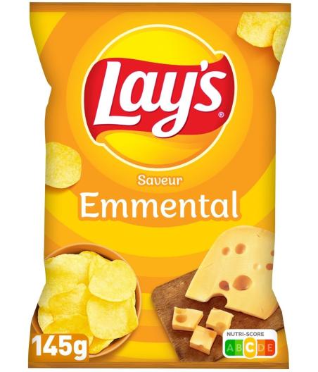 CHIPS SAVEUR EMMENTAL LAY'S 145G