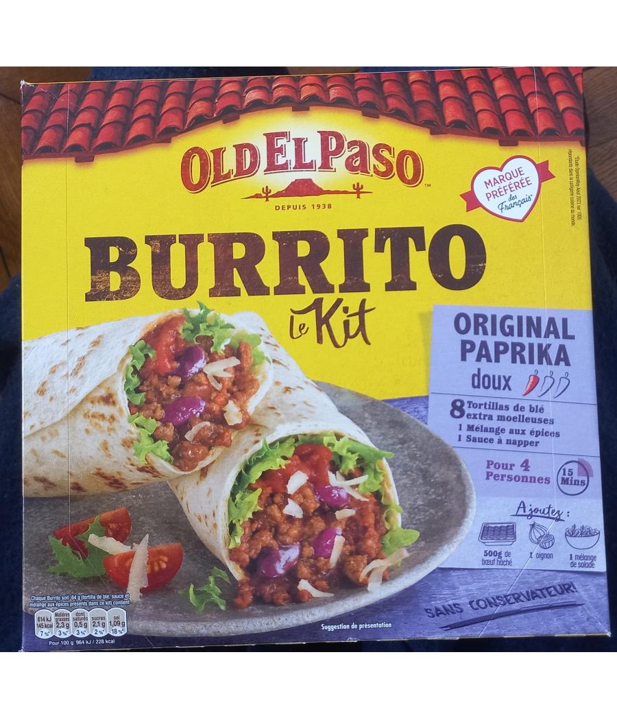 KIT POUR BURRITOS ORIGINAL DOUX OLD EL PASO 510G