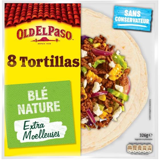 8 TORTILLAS BLE NATURE OLD EL PASO 326G