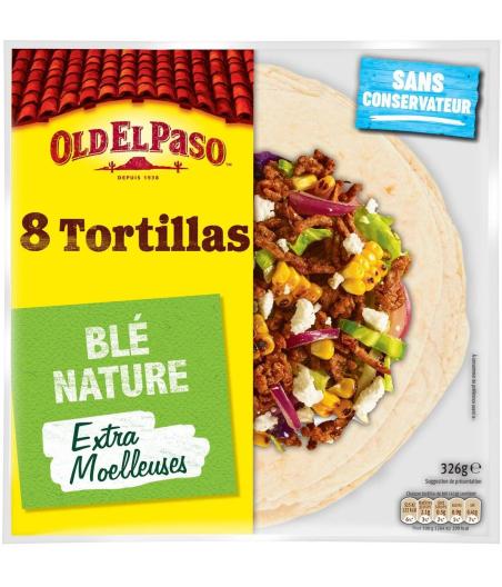 8 TORTILLAS BLE NATURE OLD EL PASO 326G