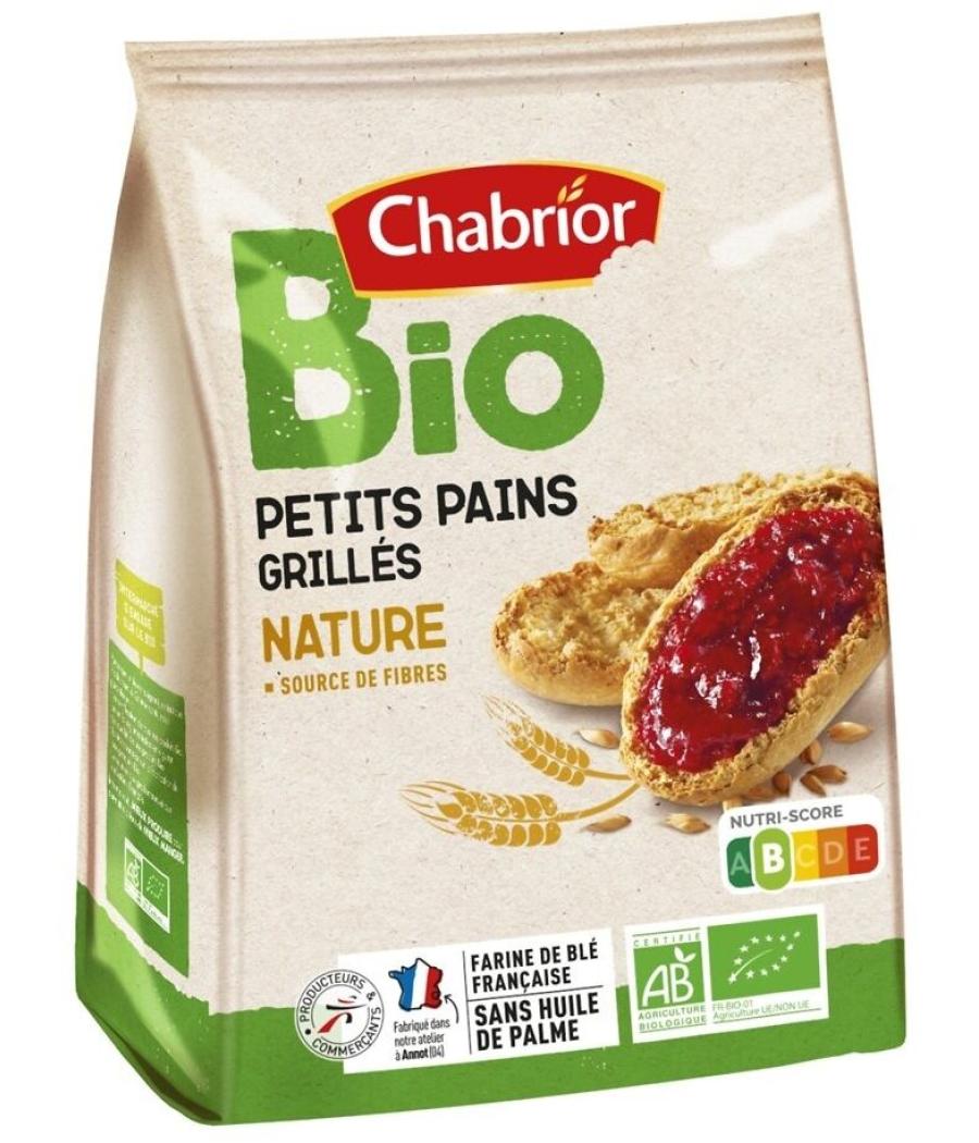 PETITS PAINS GRILLES NATURE BIO CHABRIOR 225G