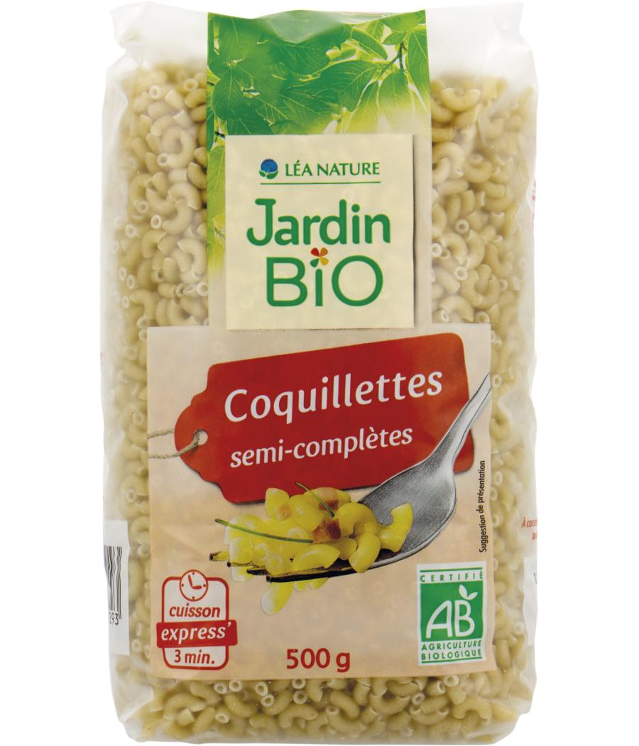 COQUILLETTES SEMI-COMPLETES JARDIN BIO 500 G