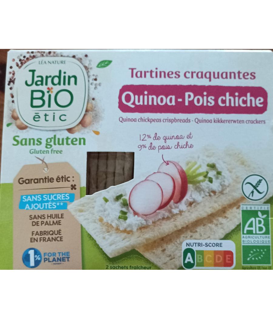 TARTINES CRAQUANTES QUINOA POIS CHICHE JARDIN BIO 150G