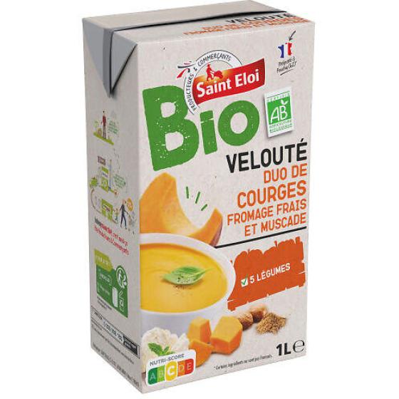 DUO DE COURGES SAINT ELOI MUSCADE ET FROMAGE FRAIS BIO 1L
