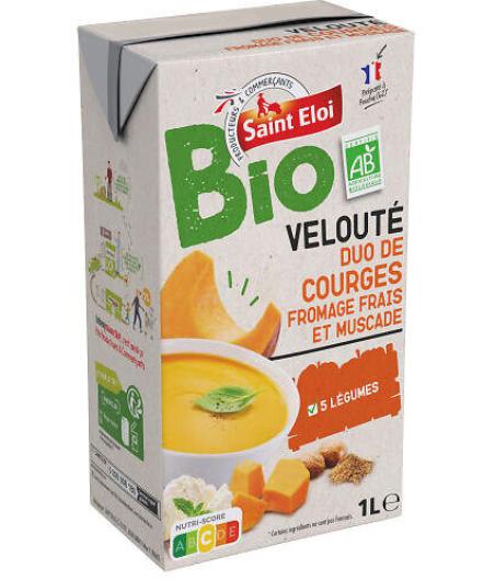 VELOUTE DUO DE COURGES MUSCADE ET FROMAGE FRAIS BIO SAINT ELOI 1L