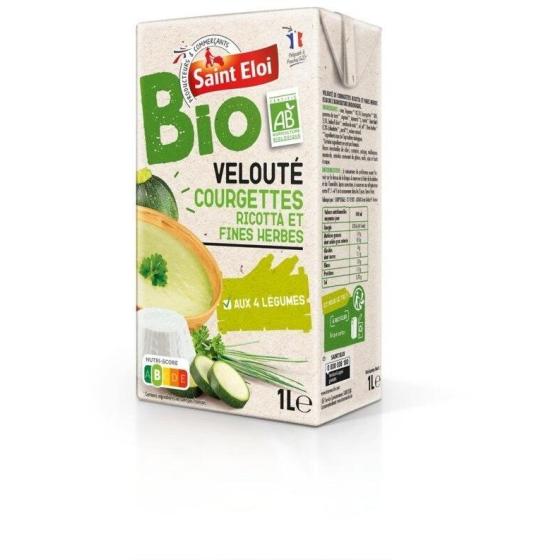 VELOUTE DE COURGETTES RICOTTA ET FINES HERBES BIO 1L 1000 ML