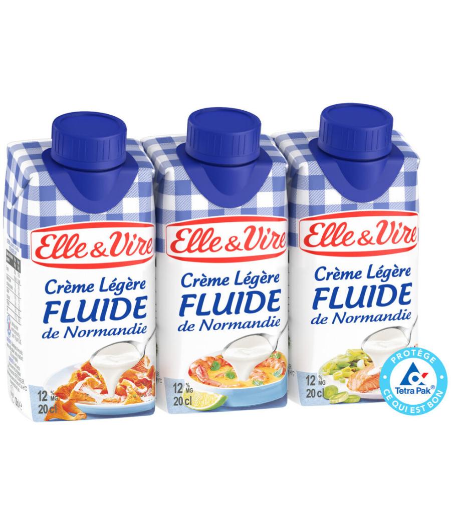 LA CREME LEGERE DE NORMANDIE ELLE&VIRE 20CL