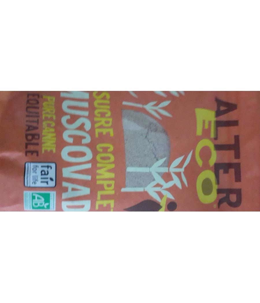 SUCRE ALTER ECO COMPLET MUSCOVADO 500G