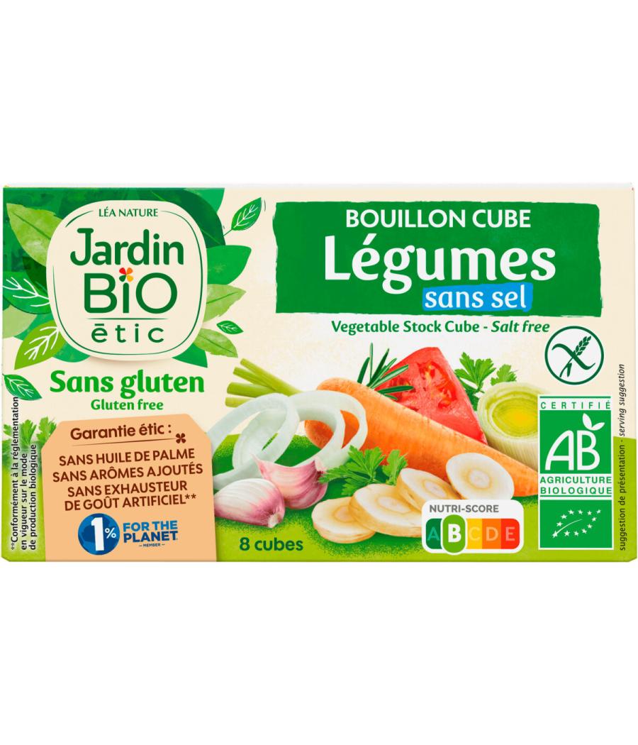 BOUILLON CUBE LEGUMES SANS SEL SANS GLUTEN JARDIN BIO 72G