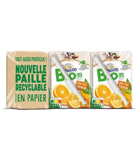 PUR JUS ORANGE SANS PULPE BIO BRIQUETTE PAQUITO 6X20CL 120CL