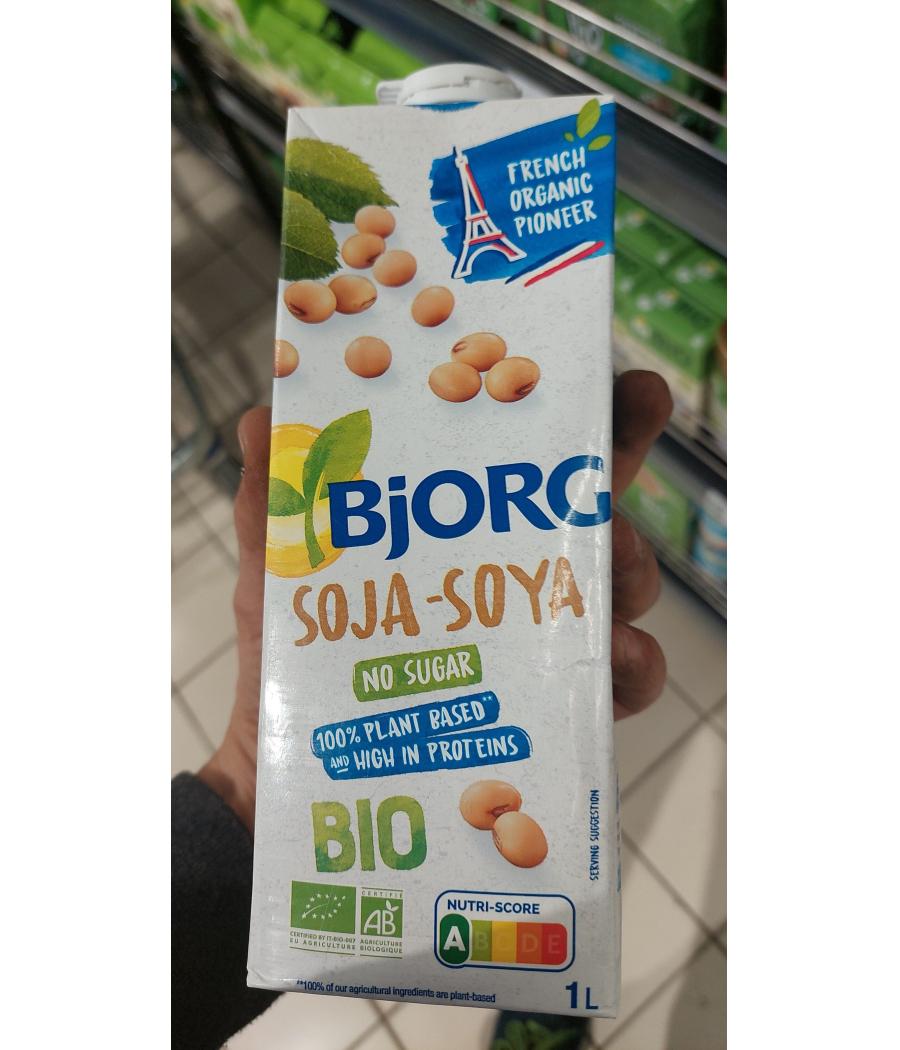 SOJA BJORG NATURE SANS SUCRE AJOUTE BIO 1L