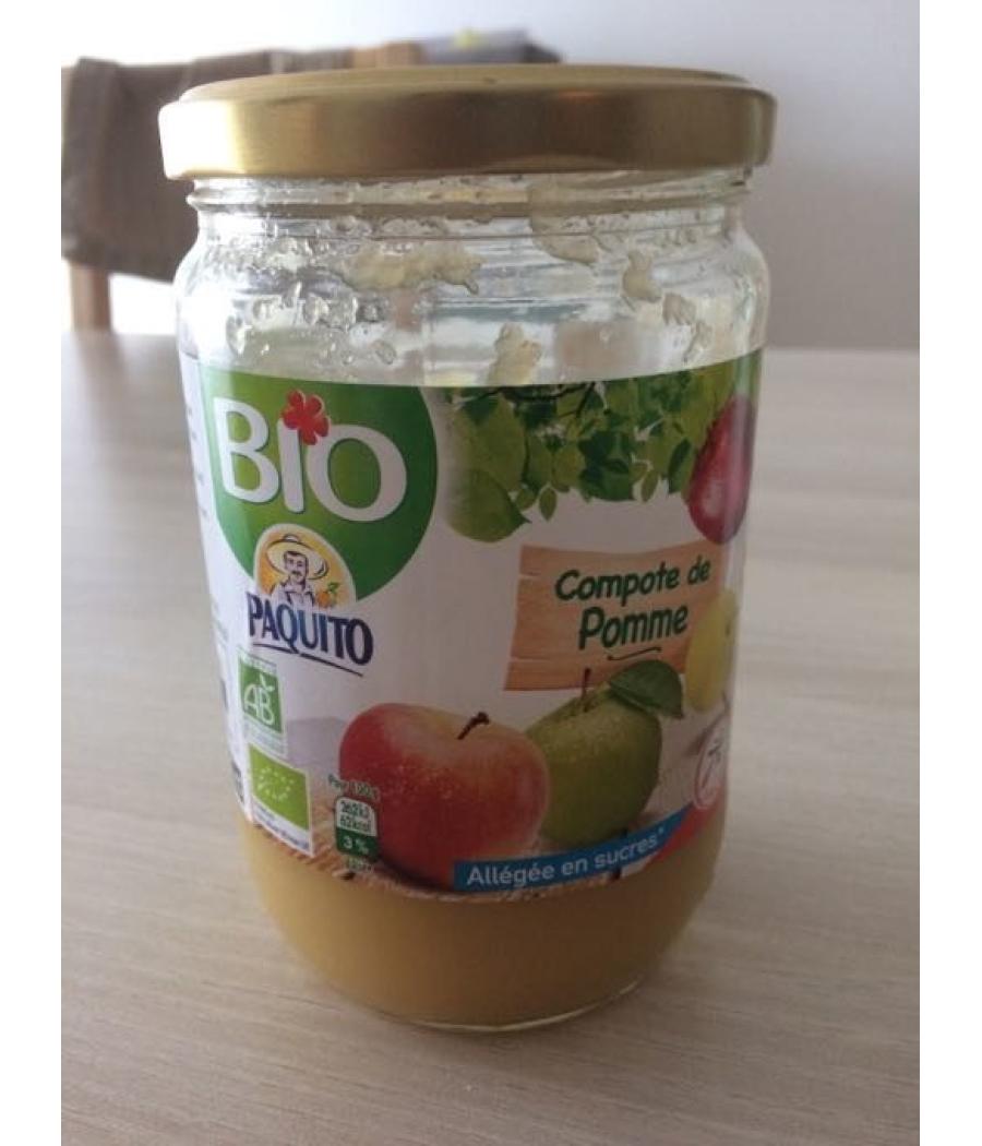 COMPOTE DE POMME PAQUITO ALLEGEE EN SUCRES BIO 650G
