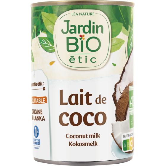 LAIT DE COCO JARDIN BIO COCONUT MILK 394 ML