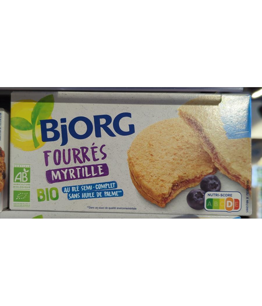 BISCUITS BJORG FOURRES MYRTILLES 175G