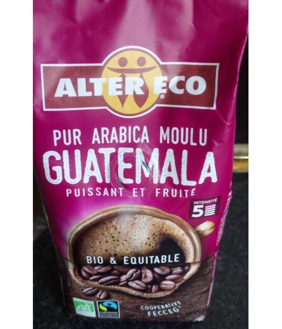 CAFE PUR ARABICA MOULU PUISSANT & FRUITE ALTER ECO 260G