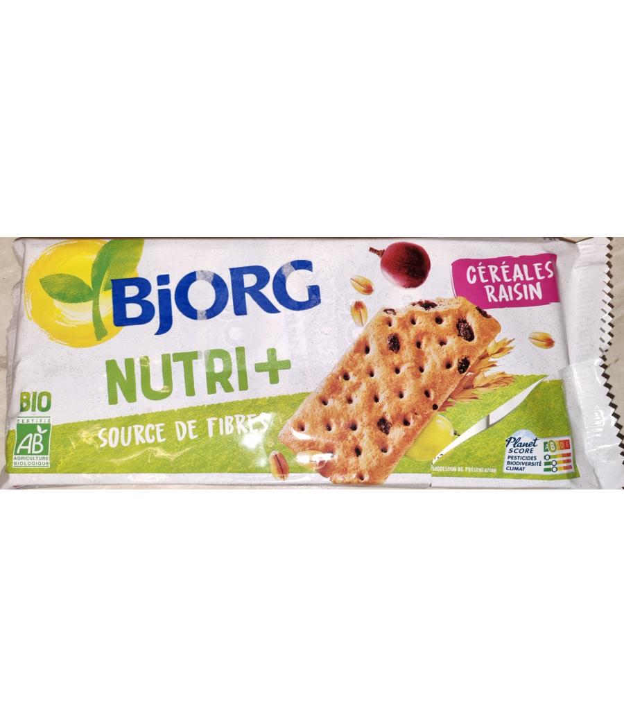BARRE BJORG BIO NUTRI+ CEREALES RAISIN 218G
