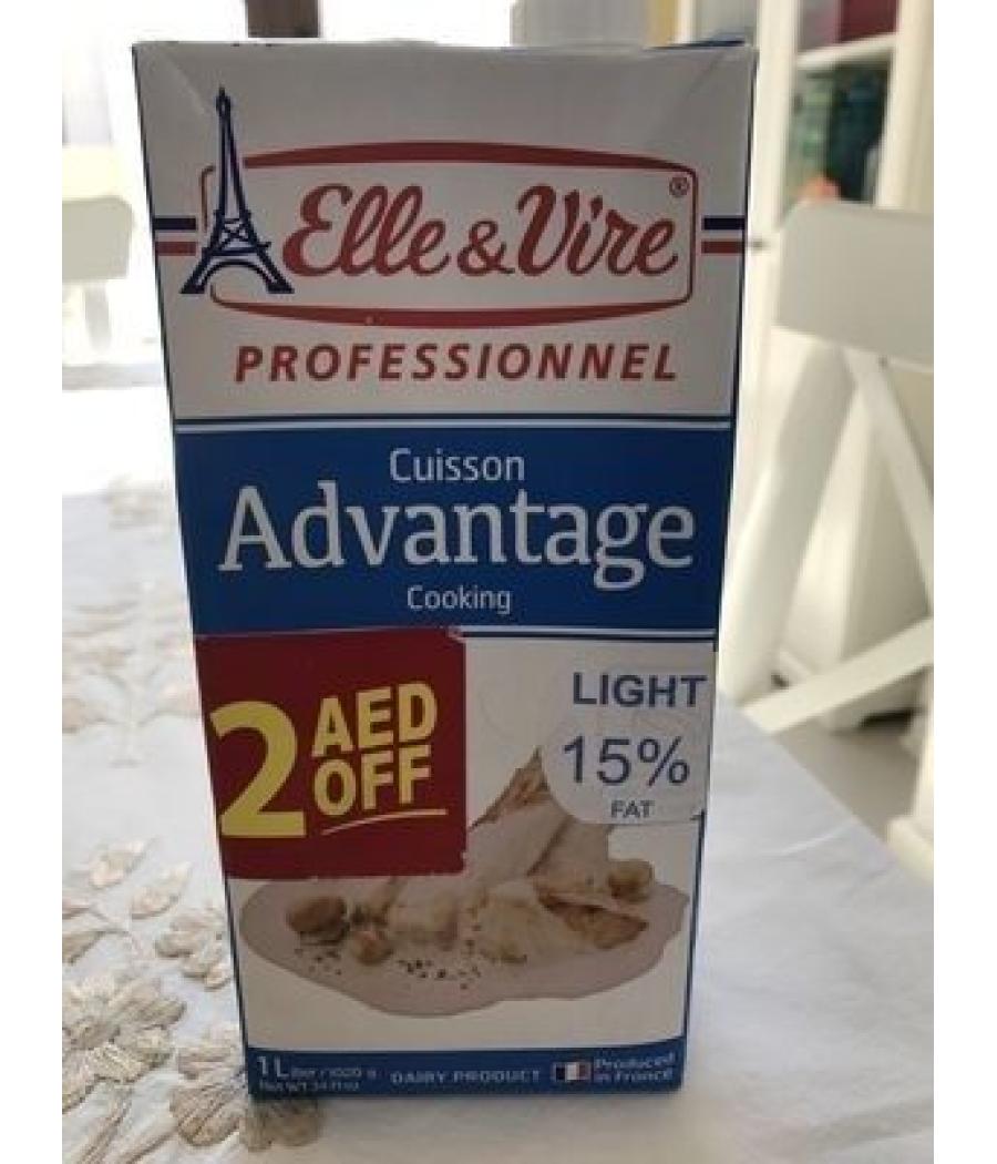 CREAM CUISSON AVANTAGE COOKING ELLE&VIRE 1L