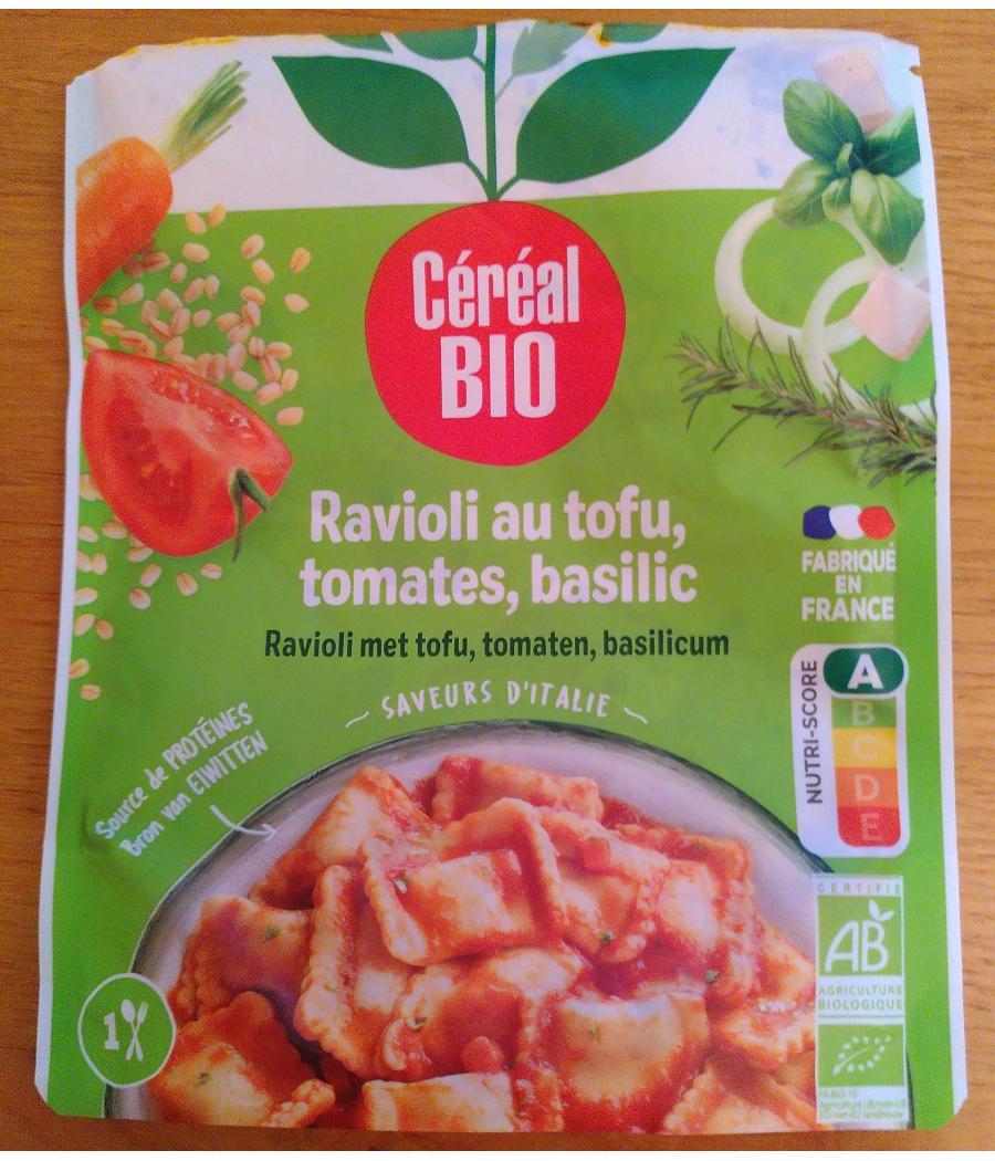 RAVIOLI CEREAL BIO AU TOFU, TOMATES, BASILIC 267G